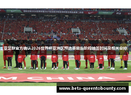 亚足联官方确认2026世界杯亚洲区预选赛最后阶段抽签时间及相关安排
